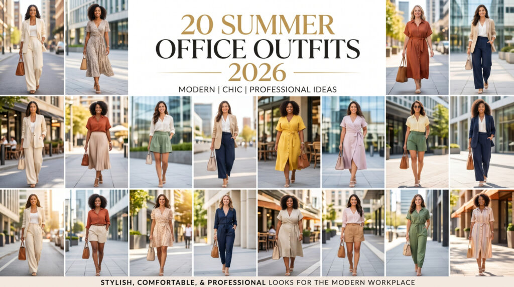 20 Best Summer Office Outfits 2026 That Keep You Cool and Profession