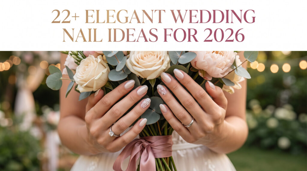 22+ Elegant Wedding Nail Ideas for 2026 That Look Elegant in Every Photo