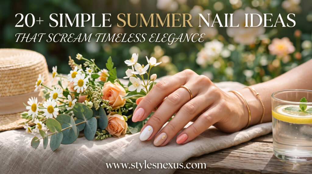 20+ Simple Summer Nail Ideas That Scream Timeless Elegance