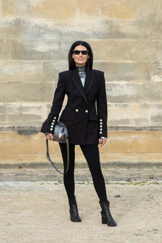 Leggings With A Structured Blazer