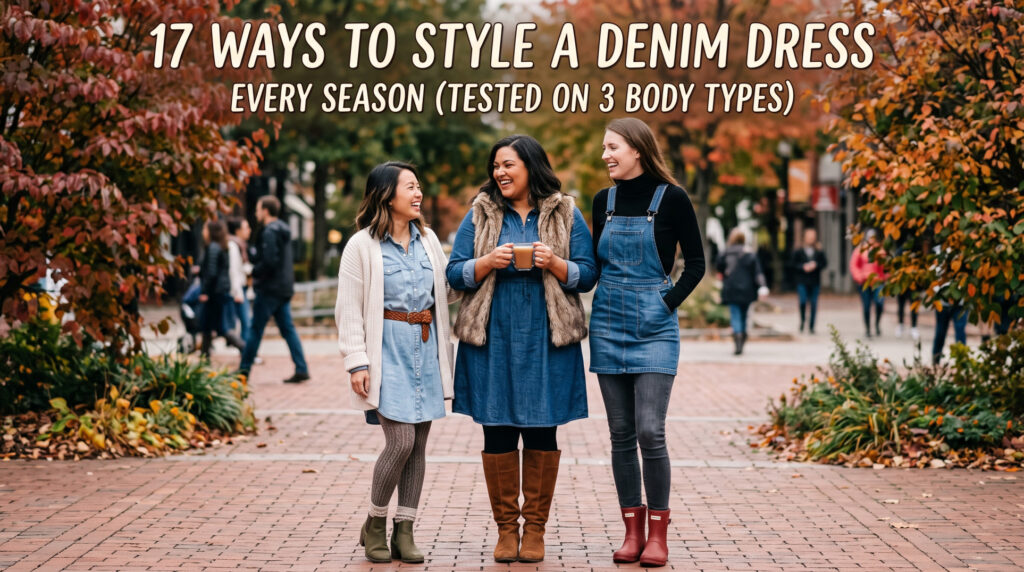 17 Ways to Style a Denim Dress in Every Season (Tested on 3 Body Types)
