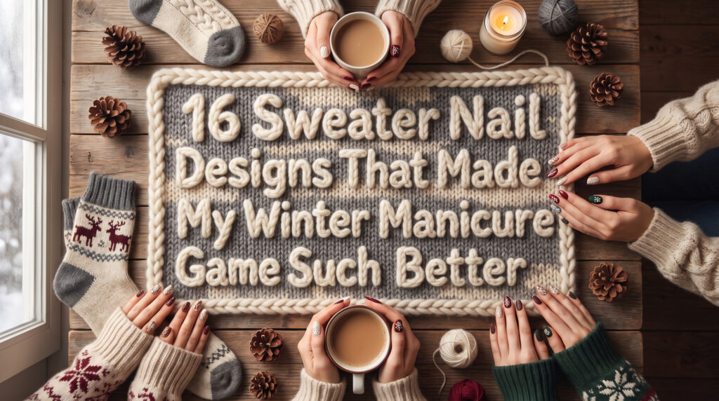 16 Sweater Nail Designs That Made My Winter Manicure Game So Much Better
